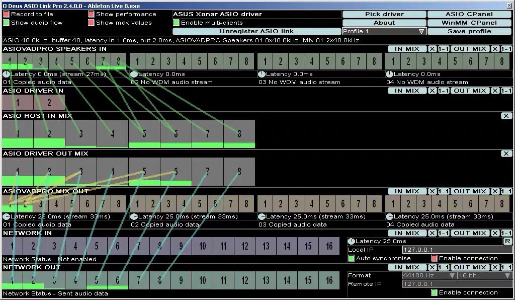 asiolinkpro虚拟跳线软件声卡调试studio one5/6直播内录福克斯特