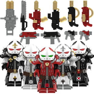 玩具 适用乐高积木人仔中世纪神圣鲜血玫瑰黑檀圣杯战斗修女拼装