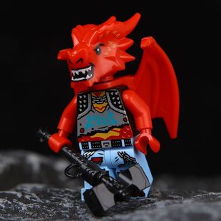 适用于乐高龙骑士与地下城亡灵龙人仔第三方拼装儿童男孩玩具礼物