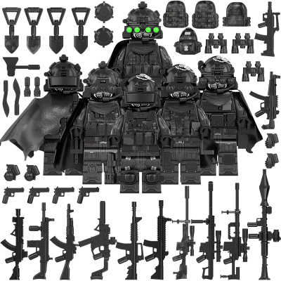 适用乐高军事人仔积木WM6169工程兵狙击手突击手小队长拼装玩具