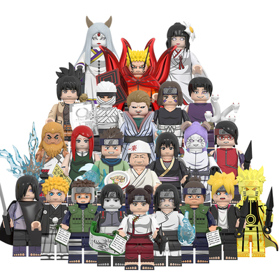 适配国产木叶忍者积木人仔鸣人辉夜一乐WM6152/6153/6154拼装玩具