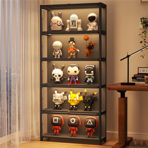 手办展示柜亚克力展示架货架模型玩具收纳非玻璃产品陈列柜子