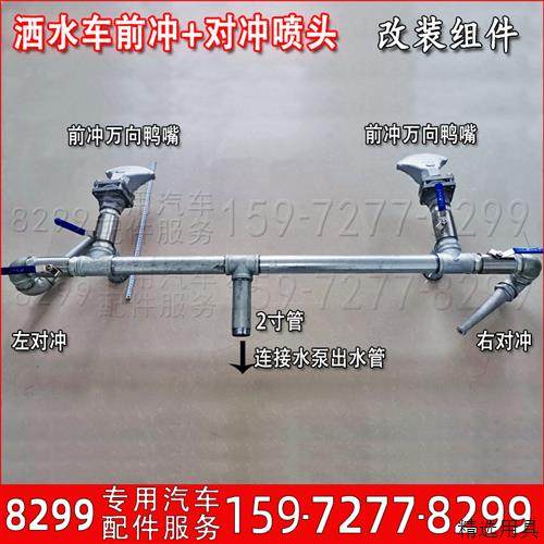 洒水车改装配件喷头前对冲万向大鸭嘴前冲喷头冲洗路面后喷洒程力,五金/工具,机械喷嘴,淘宝优惠券,粉丝福利购,淘宝优惠卷