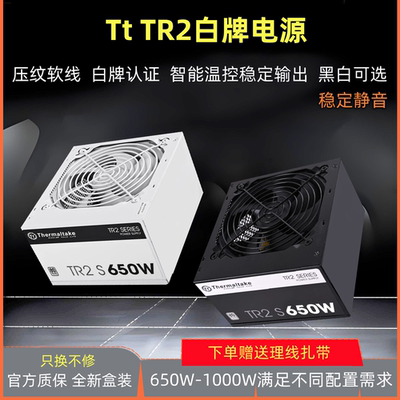 TT电脑电源白牌温控白色电源