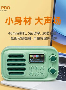 新款乐果Q12Pro蓝牙音箱便携式插卡mp3音乐儿童播放器老人收音机