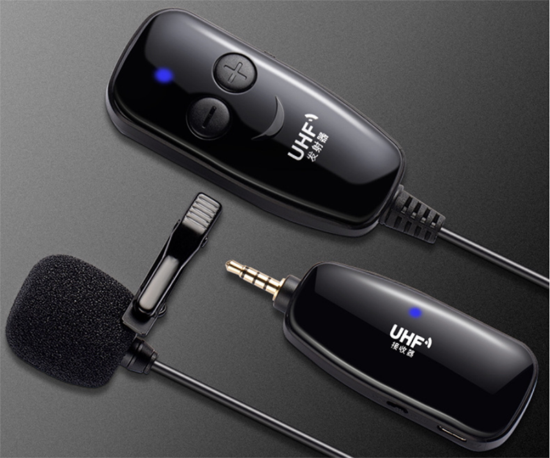 UHF领夹式无线麦克风相机录音降噪专业采访直播多功能收音耳麦