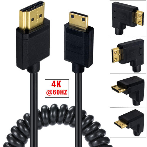 伸缩线数码相机mini hdmi线2.0版本高清线4k*2k@60HZ HDMI高清线