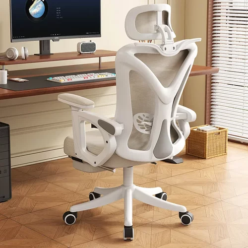 人体工学椅电脑椅家用久坐舒适电竞椅宿舍椅子可躺办公座网布转椅