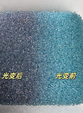 光变珠2mm米珠散珠小珠子配珠串饰变色珠玻璃珠吊坠流苏配饰