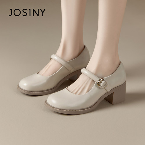 卓诗尼法式玛丽珍鞋女2024新款