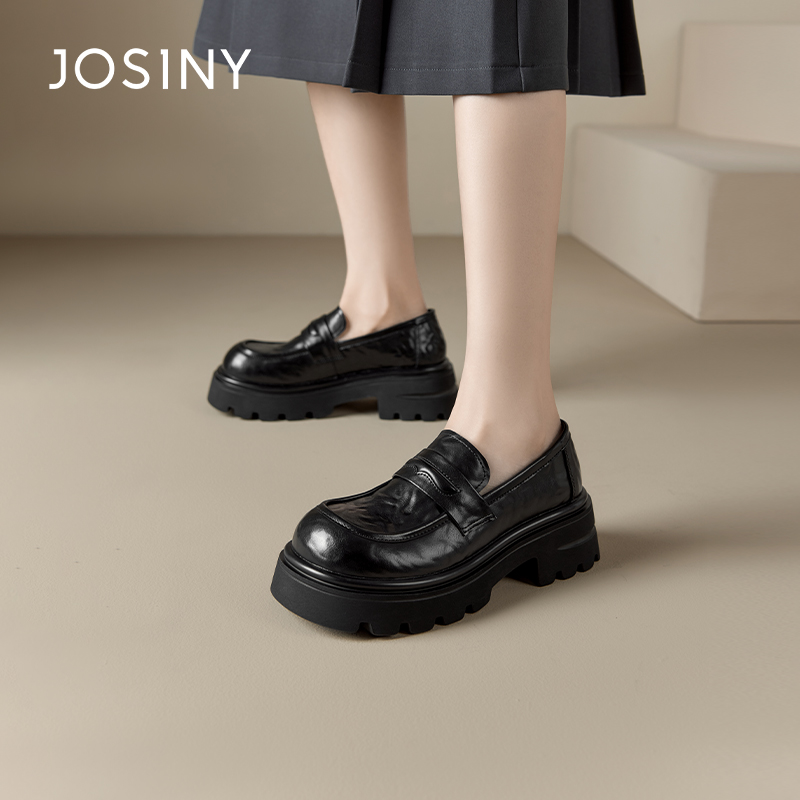 卓诗尼春季新款女士乐福鞋