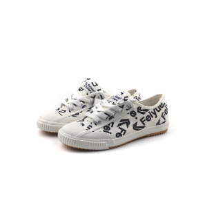 字母运动板鞋 大孚飞跃春秋季 帆布鞋 男女同款 圆头系带舒适休闲 新款