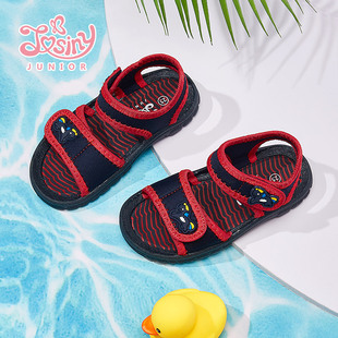 卓儿童凉鞋夏撤柜正品男童沙滩鞋宝宝防滑软底魔术贴凉鞋女童凉鞋