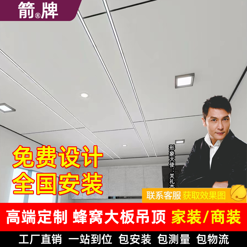 箭牌蜂窝大板集成吊顶厨房客厅