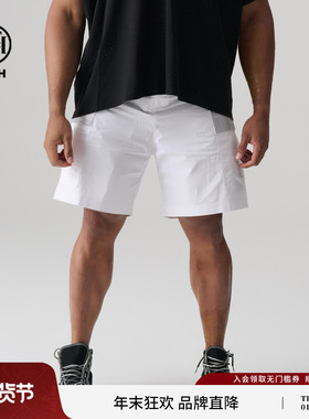 TCH轻奢烫钻百搭休闲白色短裤男女同款2025夏季新款T72B216068