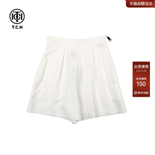 TCH轻奢烫钻百搭短裤休闲