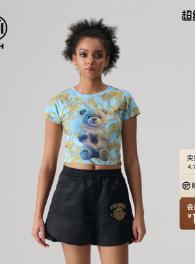 TCH轻奢烫钻百搭时尚圆领短袖T恤上衣男女2026夏季新款T72B106068