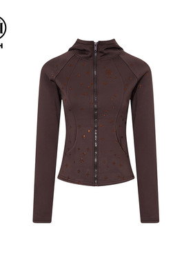 TCH烫钻加绒保暖连帽修身显瘦短外套女潮2025秋冬新款T75D27E1059