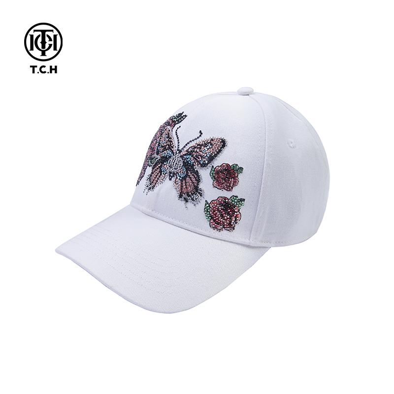 TCH男女同款烫钻棒球帽