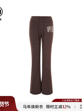 TCH25秋冬烫钻时尚百搭瑜伽裤女修身加绒微喇打底裤女T75D20E1175