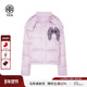 TCH轻奢潮牌翅膀烫钻紫色保暖羽绒服外套女2025冬新款 T75C19E9016