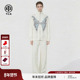 TCH2026春季 T78A07E1041 套装 新款 休闲百搭烫钻白色拉链外套休闲裤