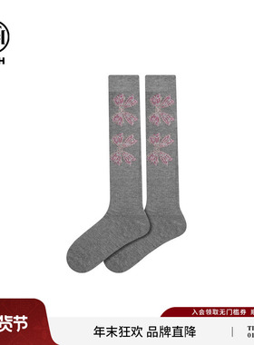 TCH轻奢烫钻时尚百搭中筒袜子个性潮搭配靴子皮鞋袜子T75C55E1004