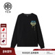 秋冬圆领衫 TCH 轻奢潮牌卫衣男新款 宽松套头上衣T69D116058