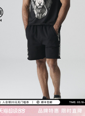 TCH 夏季新款轻奢烫钻时尚潮牌休闲短裤男女同款T72B216061