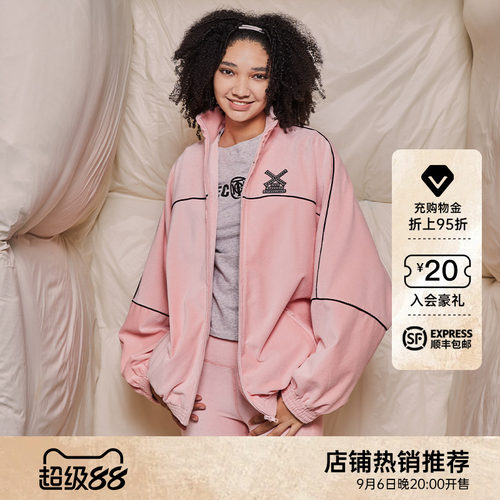 TCH潮牌26新款烫钻休闲时尚潮流绒绒外套S69D276019