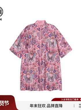 TCH轻奢烫钻时尚休闲蝴蝶结轻薄复古国风风衣外套女夏T75A27E1009