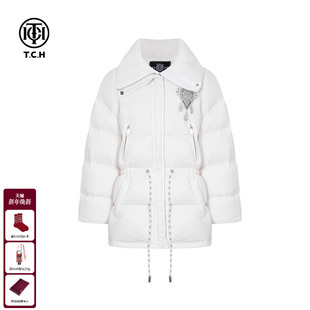 TCH轻奢潮牌冬季 白鸭绒加厚保暖宽松收腰羽绒服外套女T75C19E9005