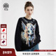 TCH独角兽烫钻马年战袍潮牌百搭圆领卫衣2026春夏新款 T78A116003