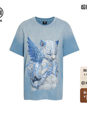 TCH轻奢烫钻潮牌时尚宽松百搭圆领短袖T恤男女同款T75C10E9062