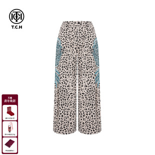 新款 TCH美式 2025冬季 烫钻加绒宽松阔腿裤 T75D20E5017 休闲百搭时尚