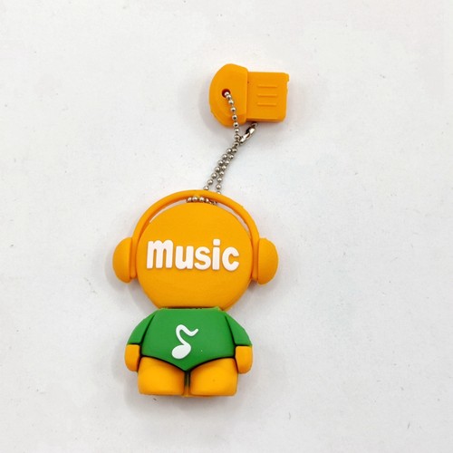 卡通音乐人U盘外壳 手腕板软胶U盘外壳 001