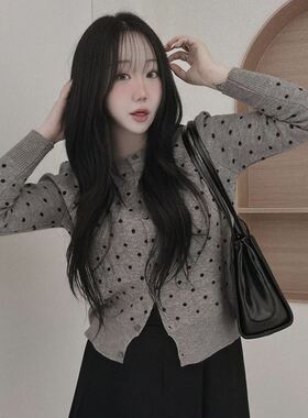 六1125韩国正品hab-i-un-n-i14805 针织衫区高端甜美百搭春冬别致