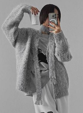 六1125韩国正品61465 针织衫区甜美学院春冬简约韩版街头可爱优雅