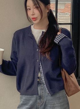 六1125韩国正品h-you--13909 针织衫区潮流甜美学院春冬简约韩版