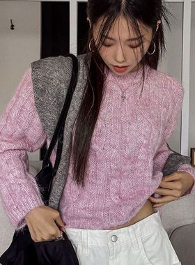 六1125韩国正品lit-21144 针织衫区冬季气质正品个性休闲街舞直邮