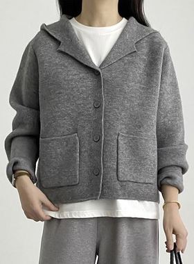 六1125韩国正品run-o-17009 针织衫区都市冬季复古正品修身休闲