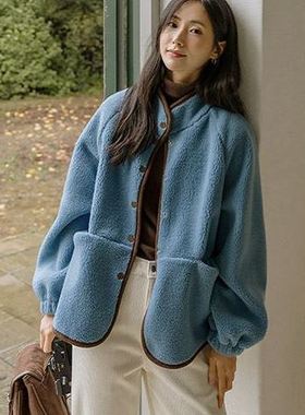 六1125韩国正品91707 外套区直邮潮流甜美学院春冬简约韩版街头