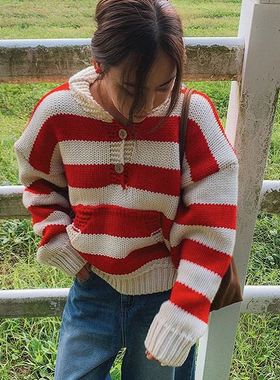 六1125韩国正品han-aun-n-i-190510 针织衫区冬款瑞丽新款浪漫