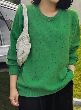 六1125韩国正品cocoj-an-e-21501 针织衫区春冬别致韩版简洁可爱