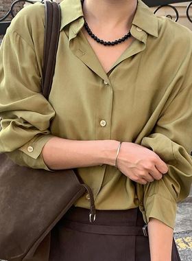 六1125韩国正品leeds-n-in-g-2725 衬衫区通勤端庄纯色时装正品