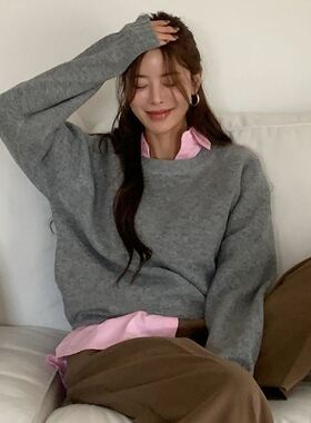 六1125韩国正品the-mood-26618 针织衫区大气人气精致冬季新潮