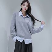 清新通勤端庄纯色时装 六1125韩国正品 针织衫 区春季 9grab 13545