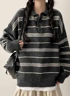 六1125韩国正品hij-j-oo14485 针织衫区韩版简洁可爱都市冬季复古