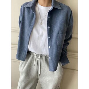 九1226韩国东大门衬衫-区BARBABA-8729810正品街头休闲优雅直邮