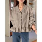 清新通勤瑞丽纯色 8751025春季 九0315韩国东大门衬衫 区Terrace